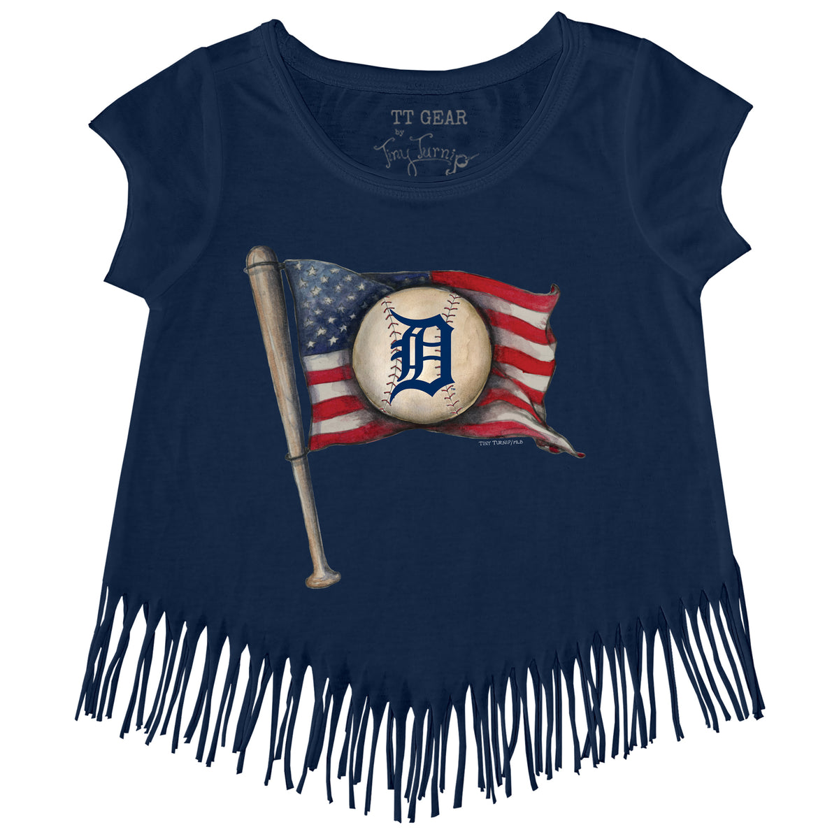 Lids Detroit Tigers Tiny Turnip Infant Baseball Flag T-Shirt