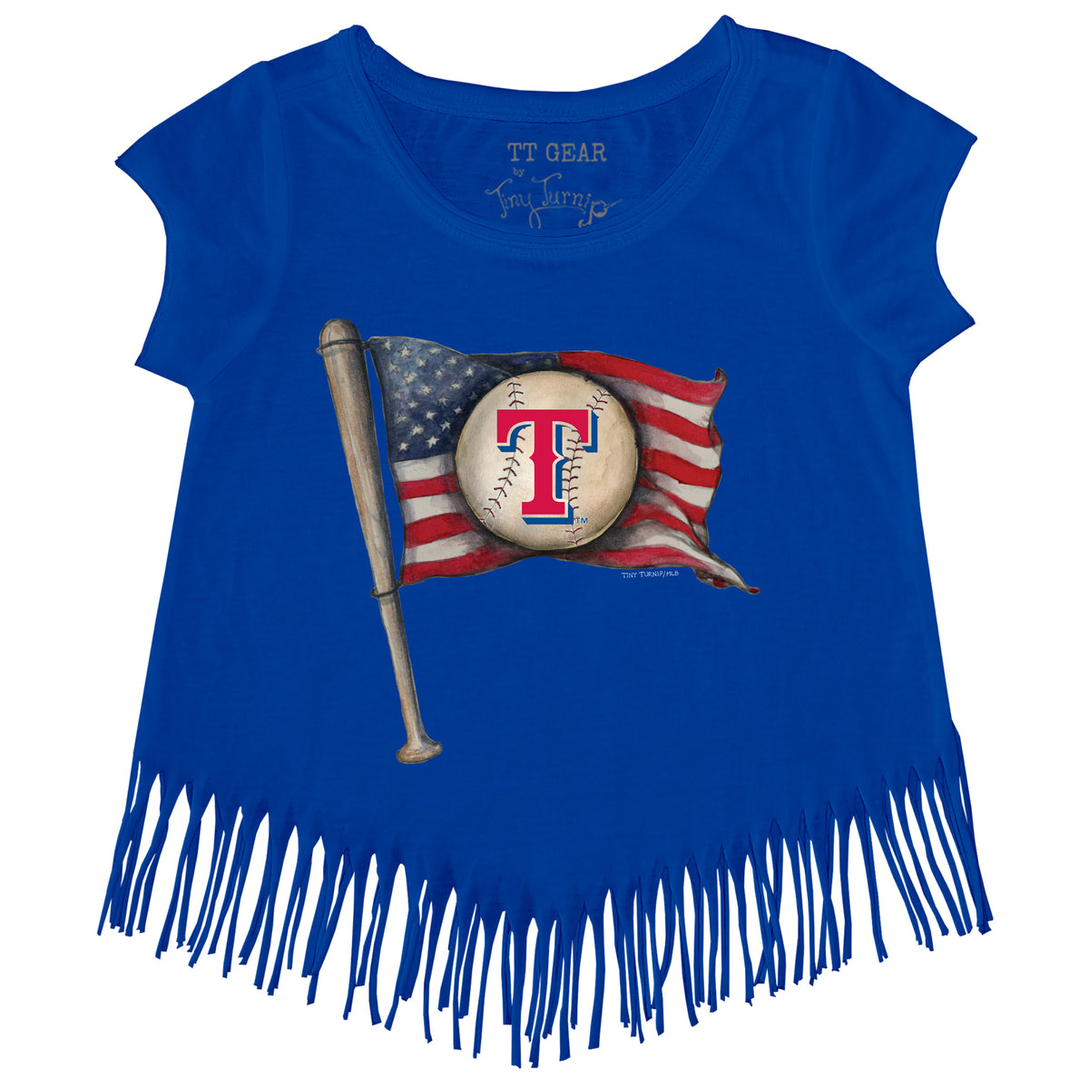 Texas Rangers Tiny Turnip Infant Stitched Baseball T-Shirt - White