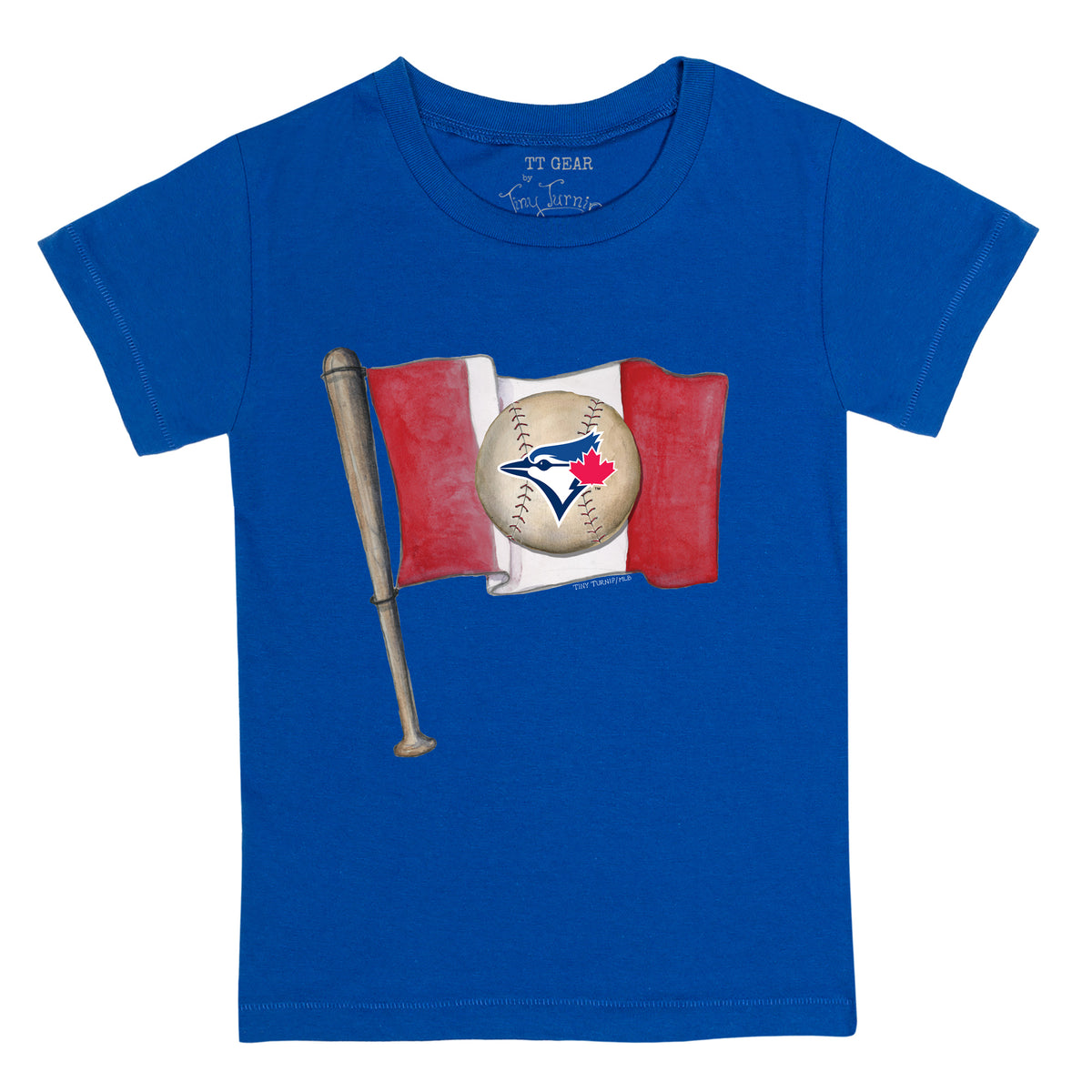 Toronto Blue Jays Tiny Turnip Women's Baseball Pow T-Shirt - White