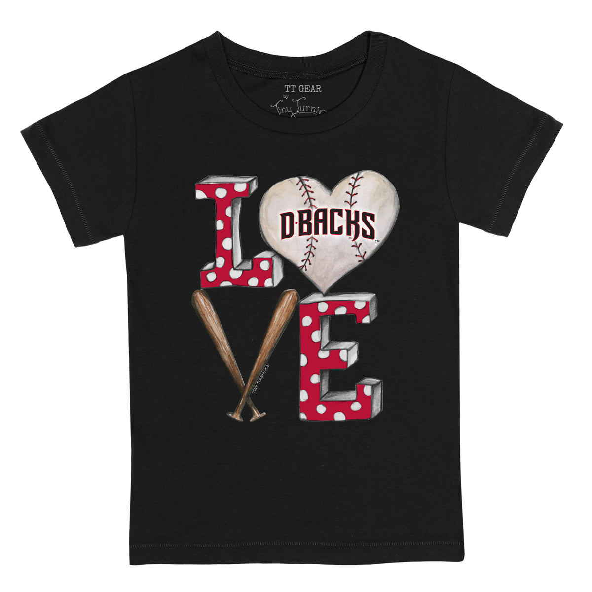 Arizona Diamondbacks Baseball Flag Tee Shirt 6M / Black