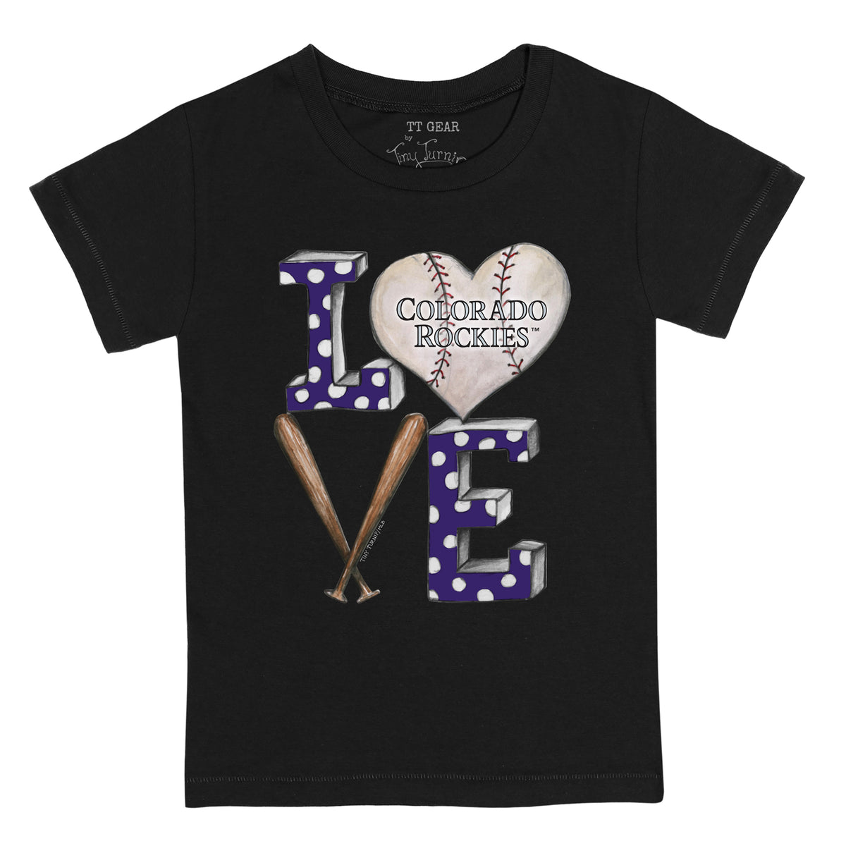 Colorado Rockies Baseball Flag Tee Shirt