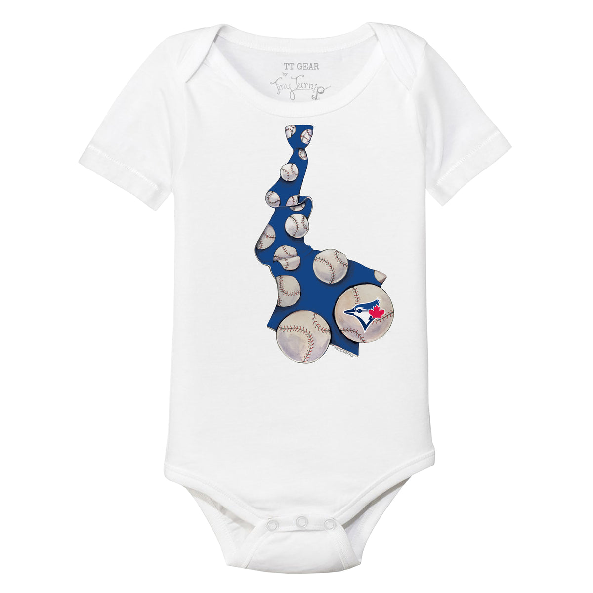 Toronto Blue Jays Tiny Turnip Infant Blooming Baseballs Bodysuit