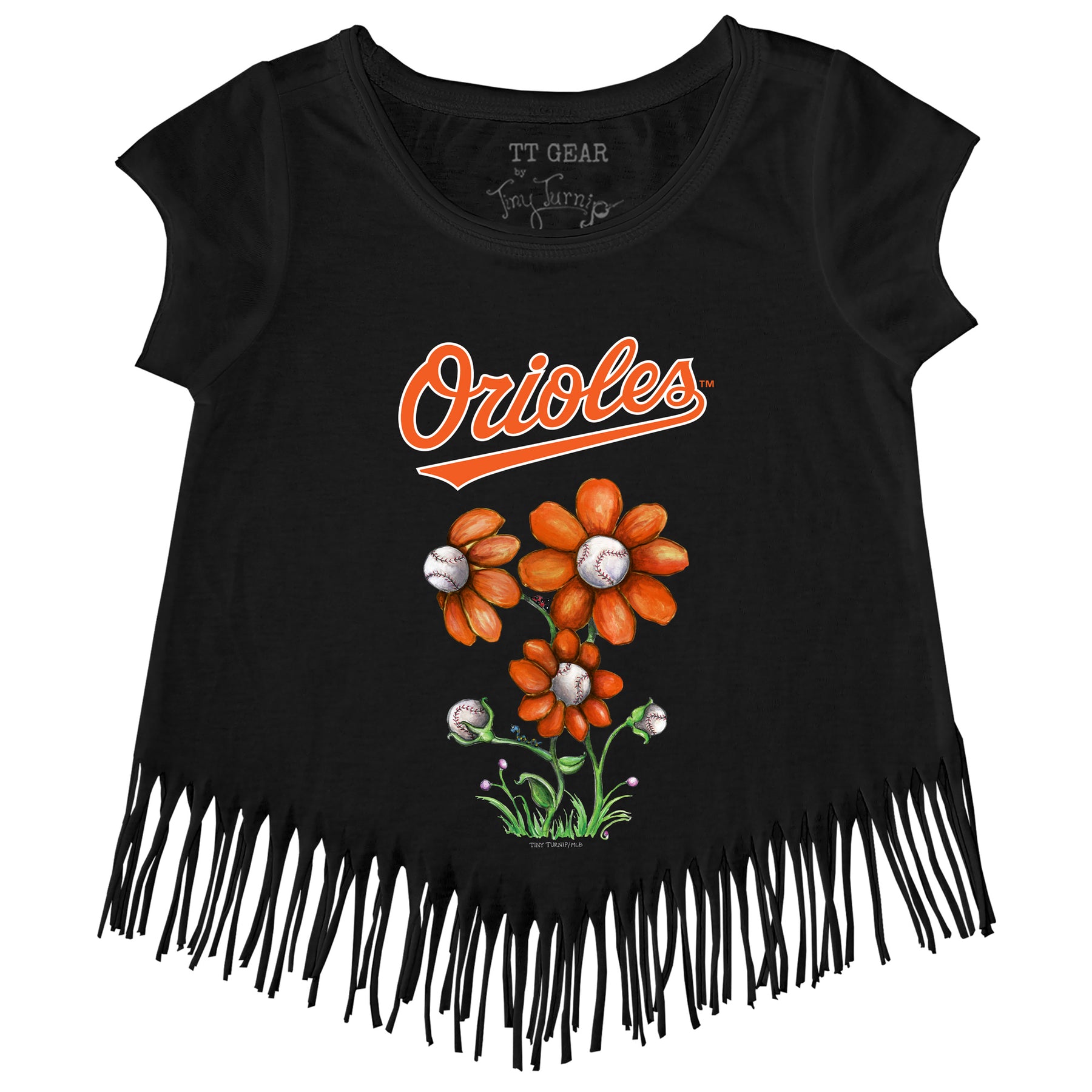 Baltimore Orioles Blooming Baseballs Tee Shirt