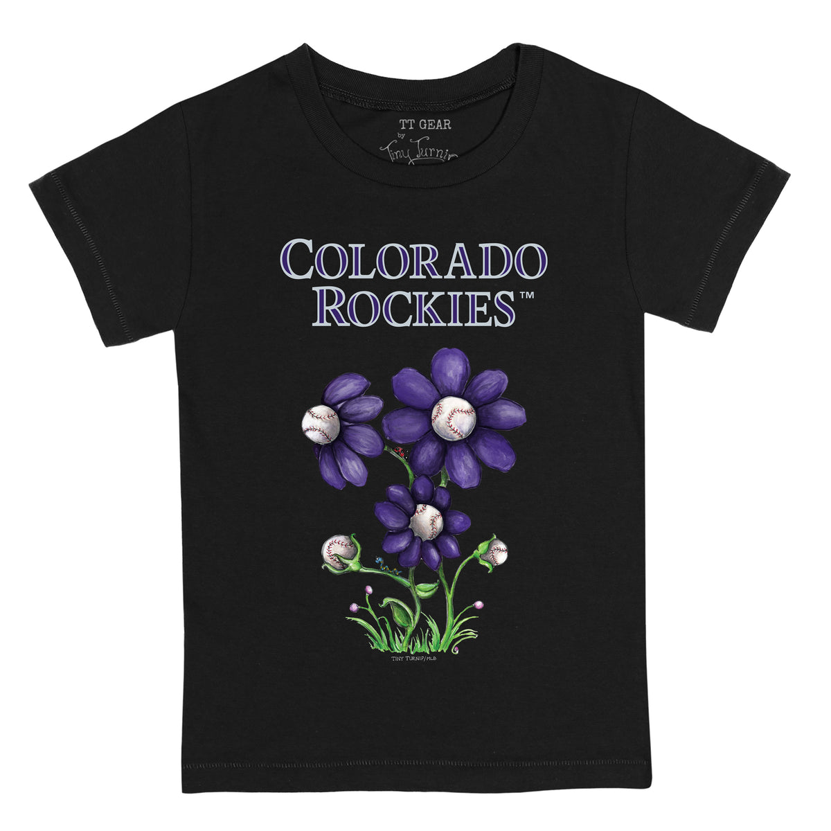 Colorado Rockies Baseball Flag Tee Shirt