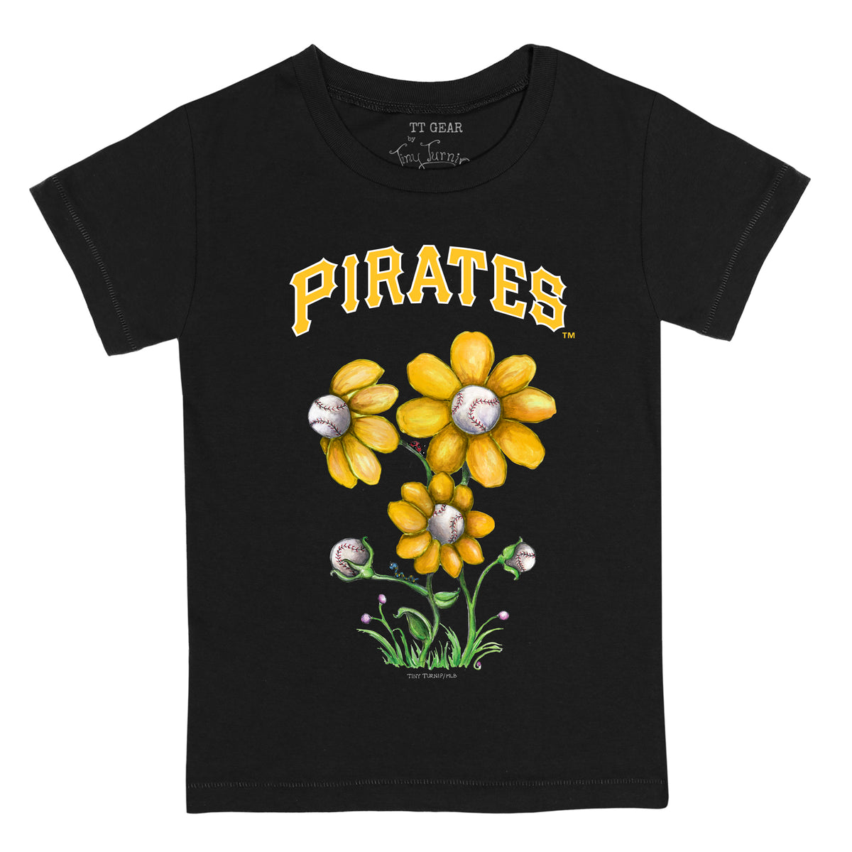 Women's Tiny Turnip White Pittsburgh Pirates James T-Shirt Size: Extra Small