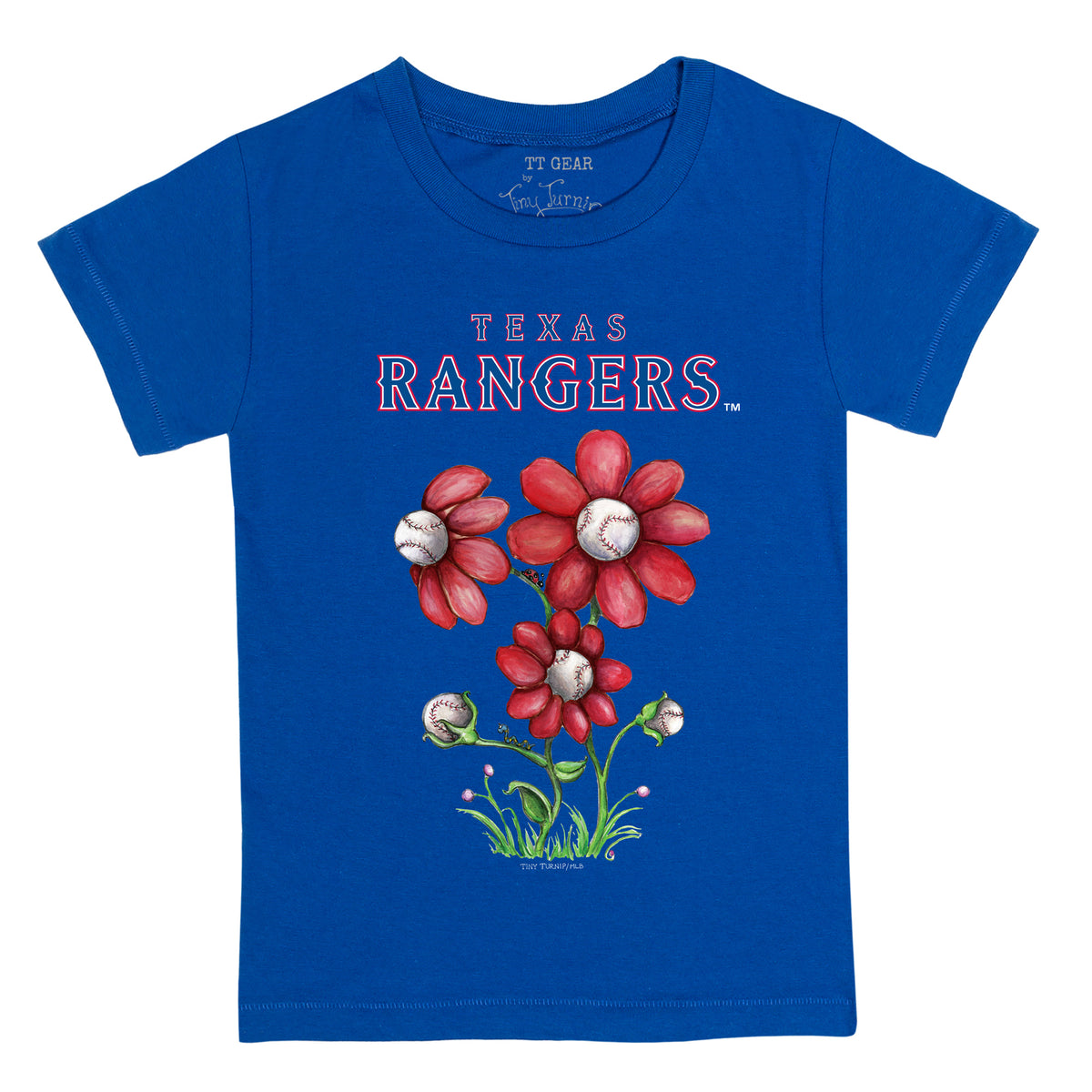 Texas Rangers Baseball Pow Tee Shirt 5T / Royal Blue