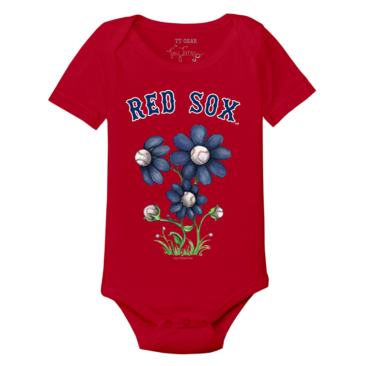 Boston Red Sox Tiny Turnip Girls Toddler Baseball Love Fringe T-Shirt -  White