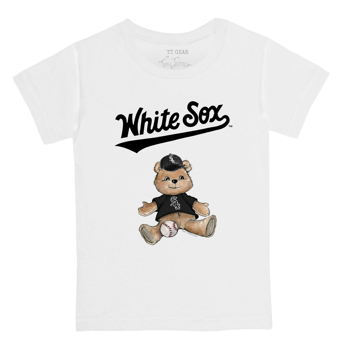 Chicago White Sox Girl Teddy Tee Shirt 24M / White