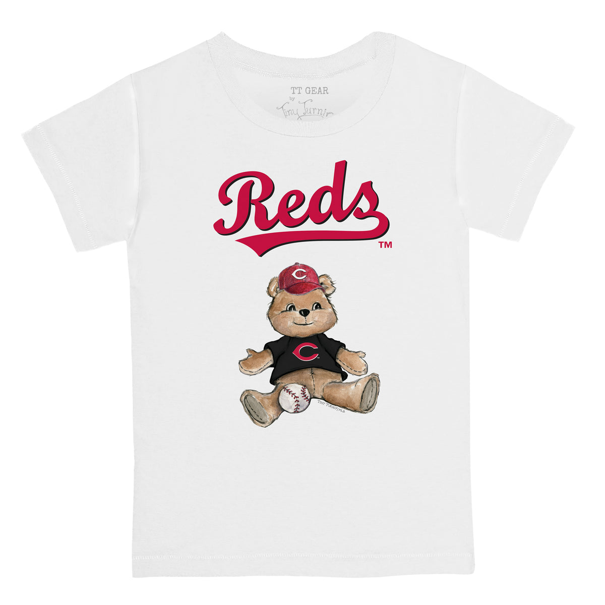 Women's Tiny Turnip White Boston Red Sox Teddy Boy T-Shirt Size: Medium