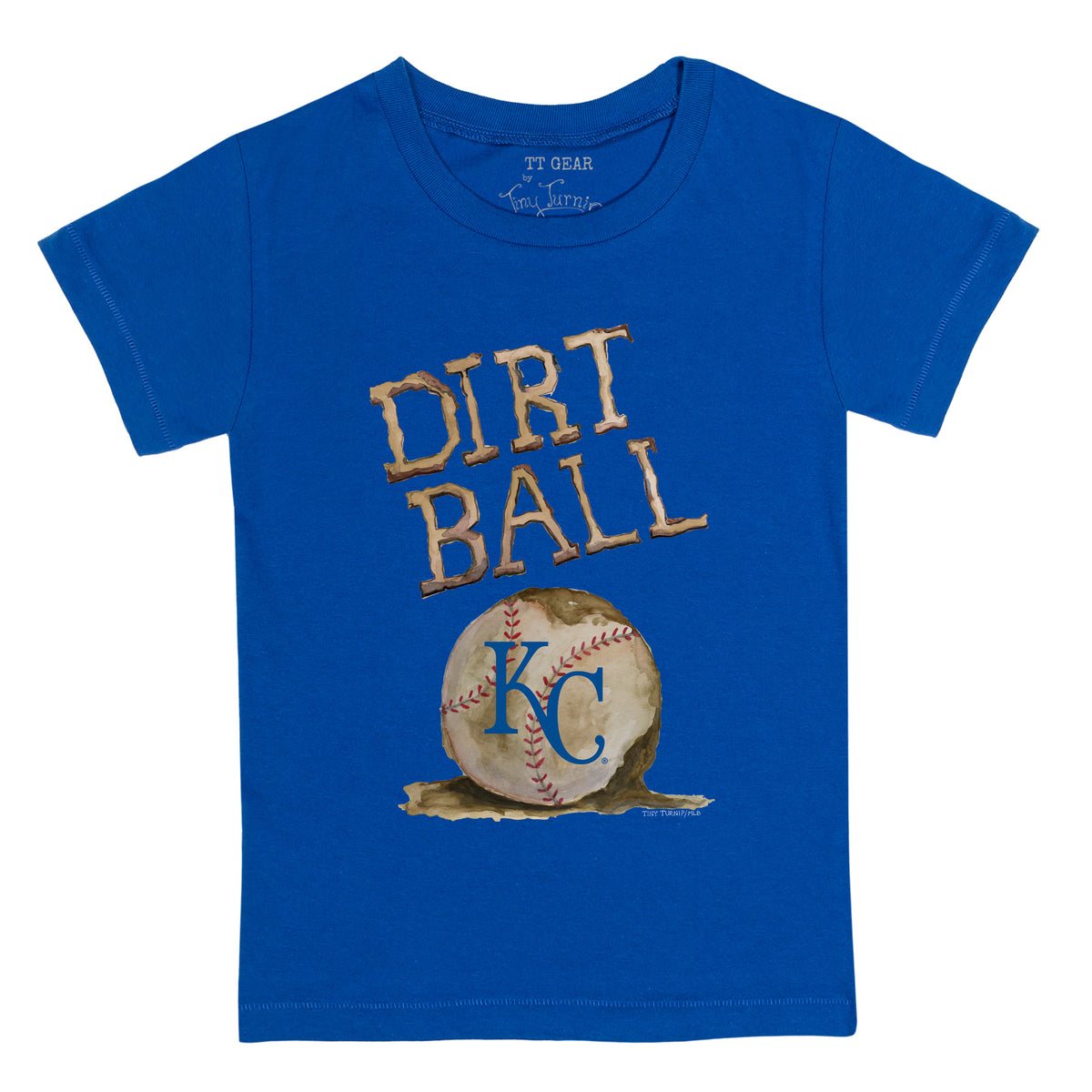 Lids Kansas City Royals Tiny Turnip Women's Baseball Tear 3/4-Sleeve Raglan  T-Shirt - White/Royal