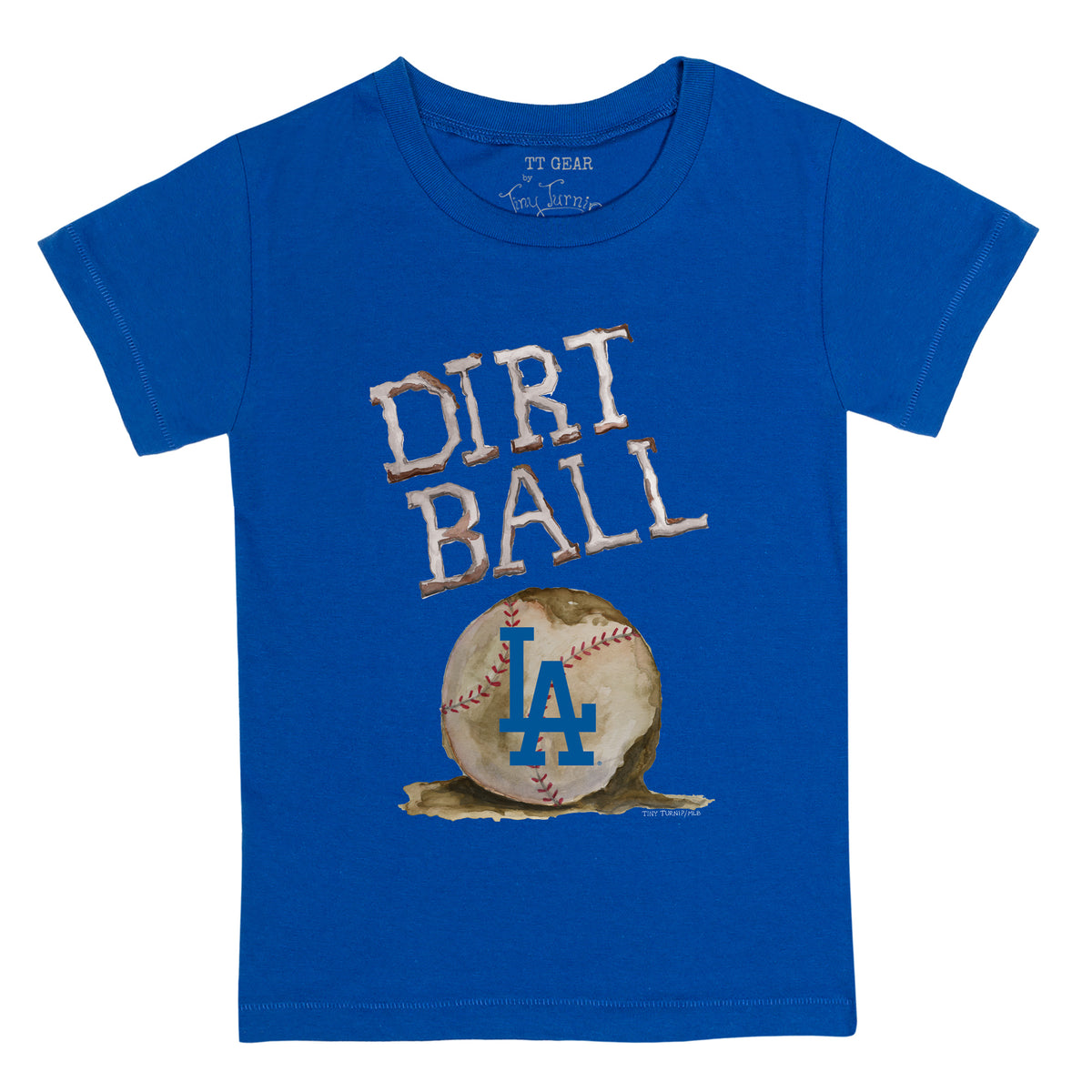 Women's Tiny Turnip White Los Angeles Dodgers Stitched Baseball T-Shirt Size: Extra Large