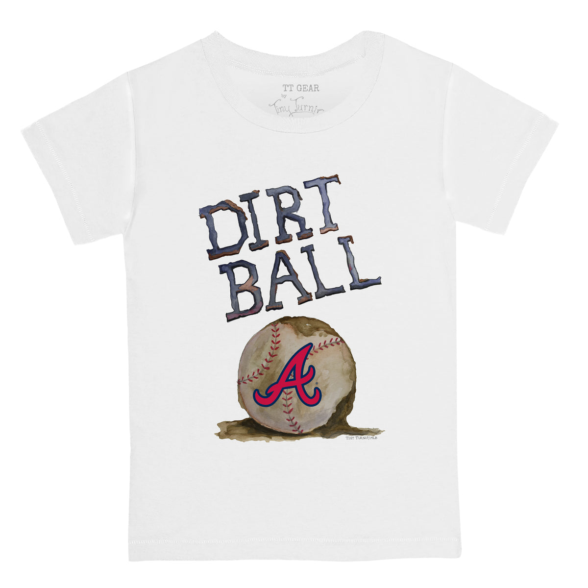 Lids Atlanta Braves Tiny Turnip Infant I Love Dad T-Shirt - White