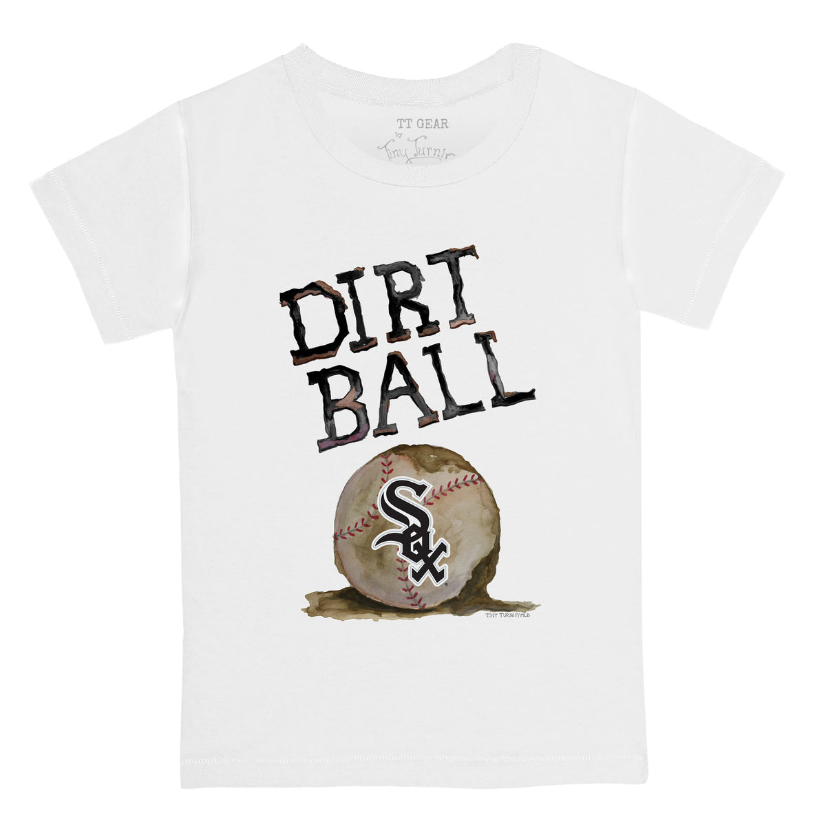 Tiny Turnip Chicago White Sox Women's White TT Rex T-Shirt