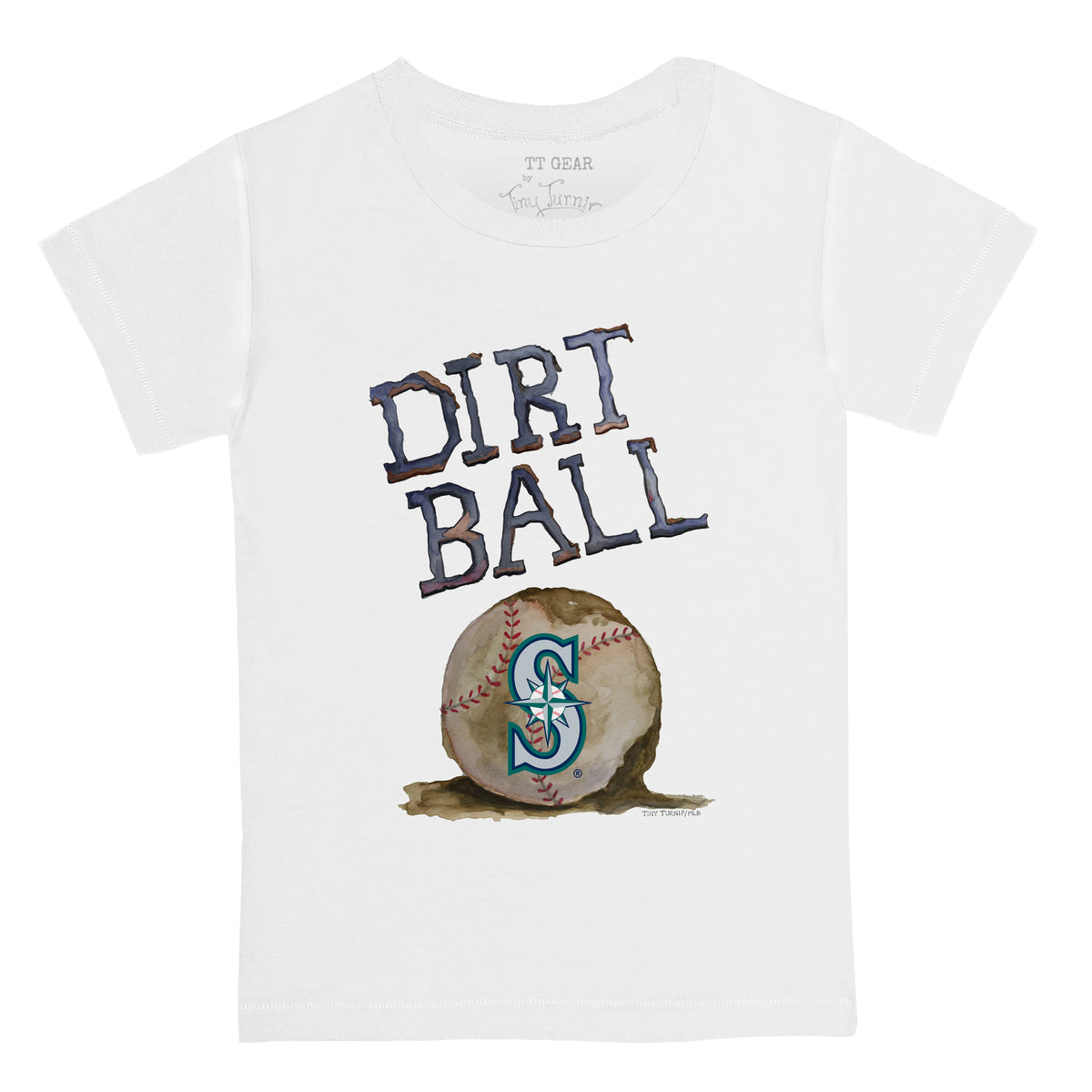 Lids Seattle Mariners Tiny Turnip Women's Heart Banner T-Shirt