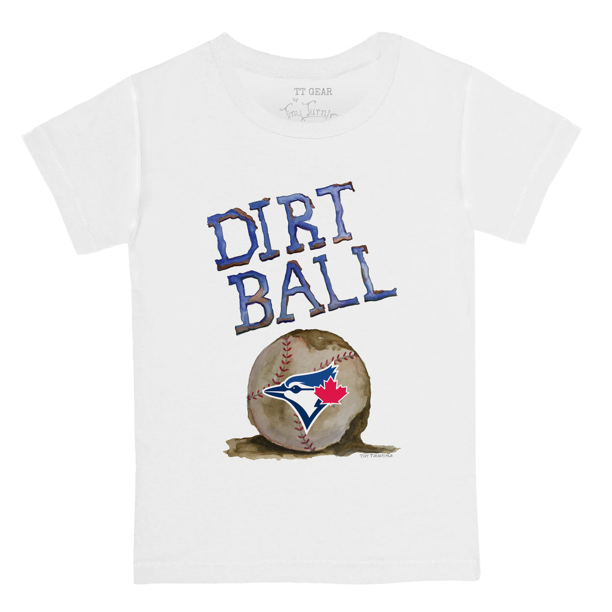 Toronto Blue Jays Tiny Turnip Women's Baseball Pow T-Shirt - White