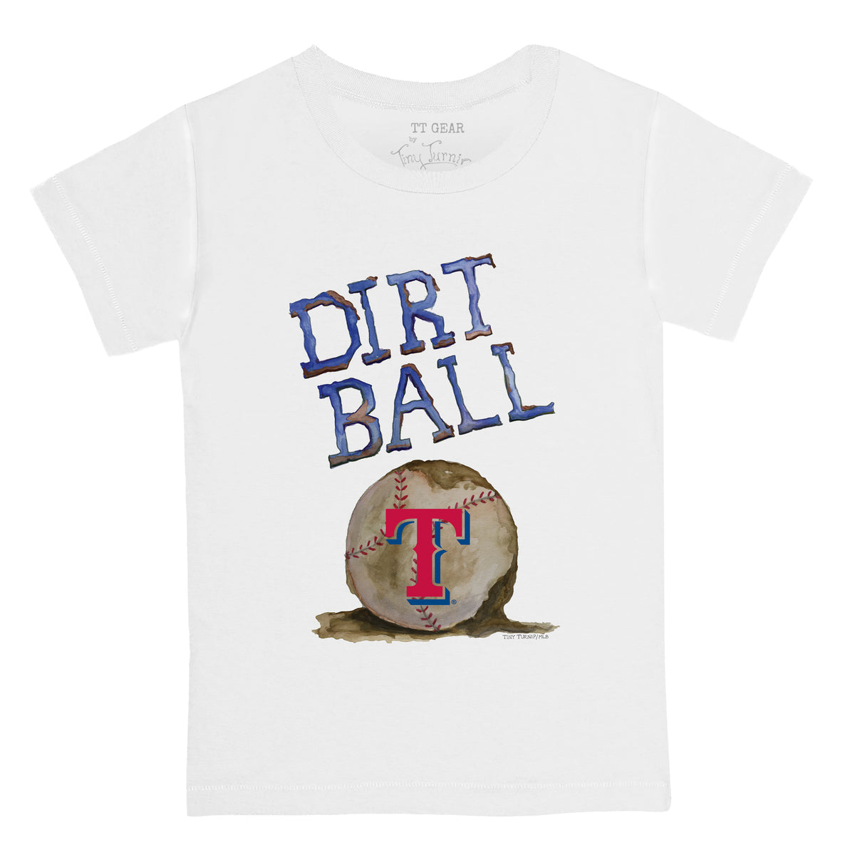 Texas Rangers Tiny Turnip Youth Fastball T-Shirt - White