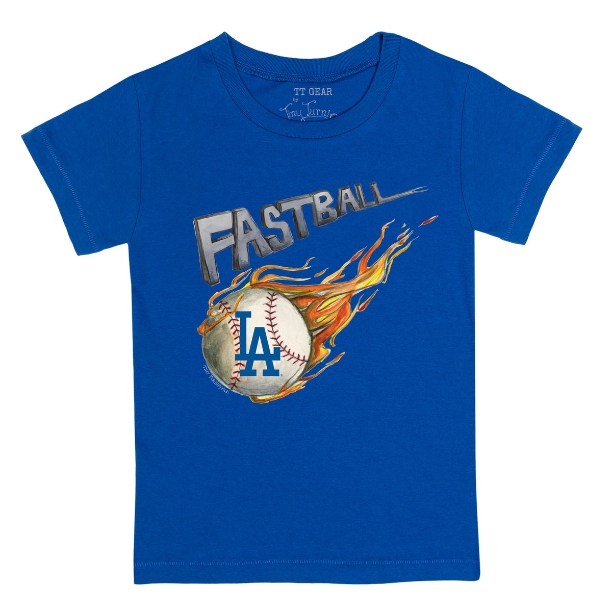 Los Angeles Dodgers Dirt Ball Tee Shirt Women's 2XL / Royal Blue