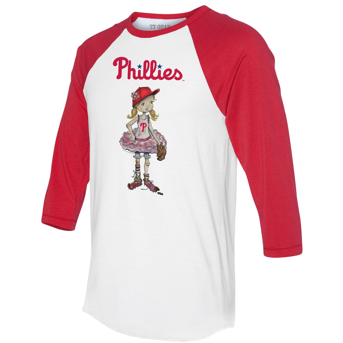 Philadelphia Phillies VNeck Sequins Top Red for Women (Free