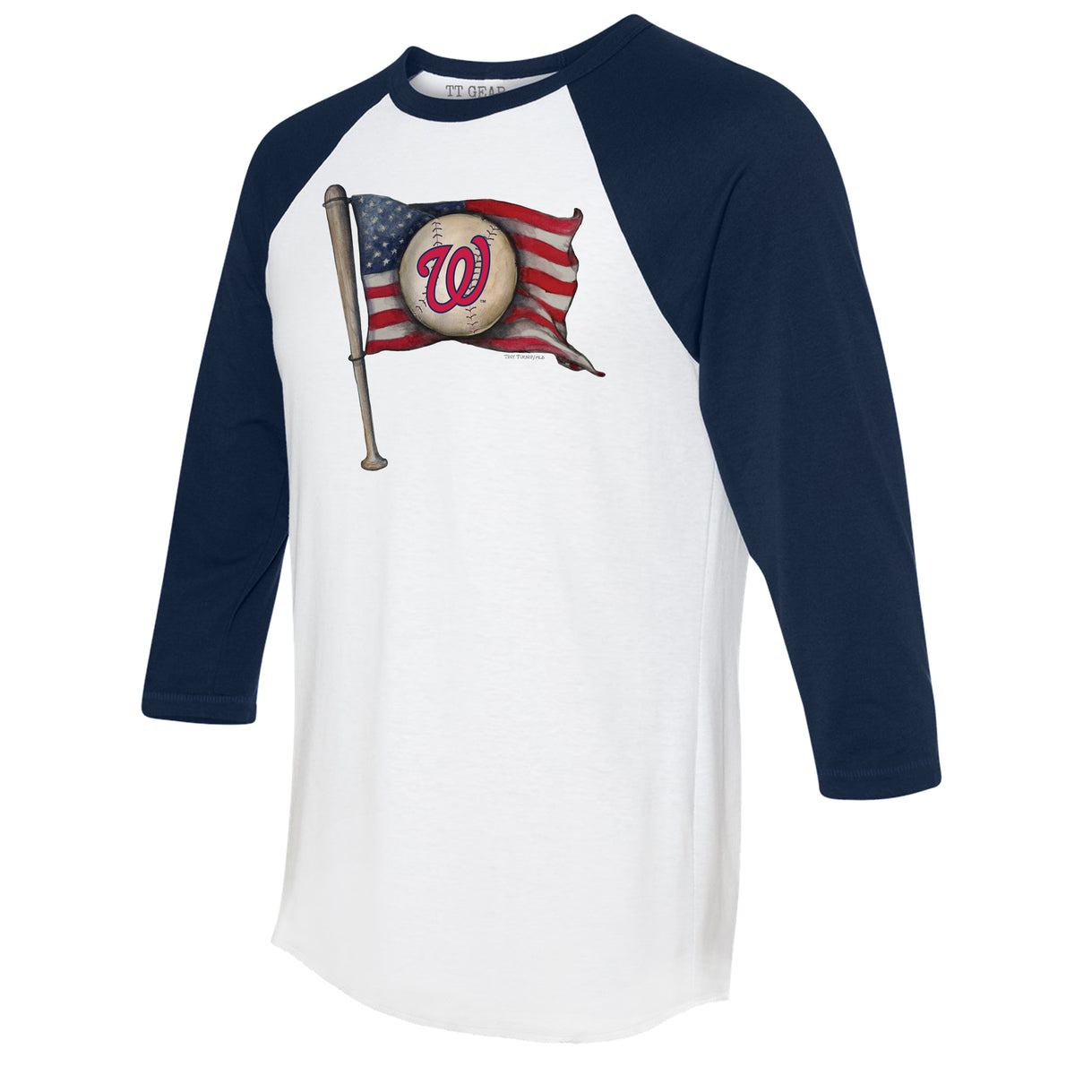 Washington Baseball Shirt 3/4 Sleeve Raglan