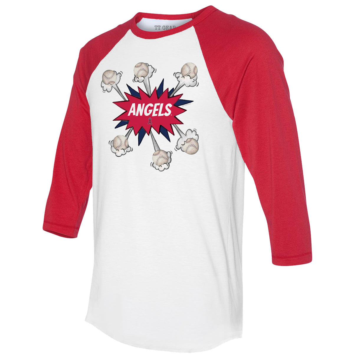 Infant Tiny Turnip Red Los Angeles Angels Baseball Pow Bodysuit