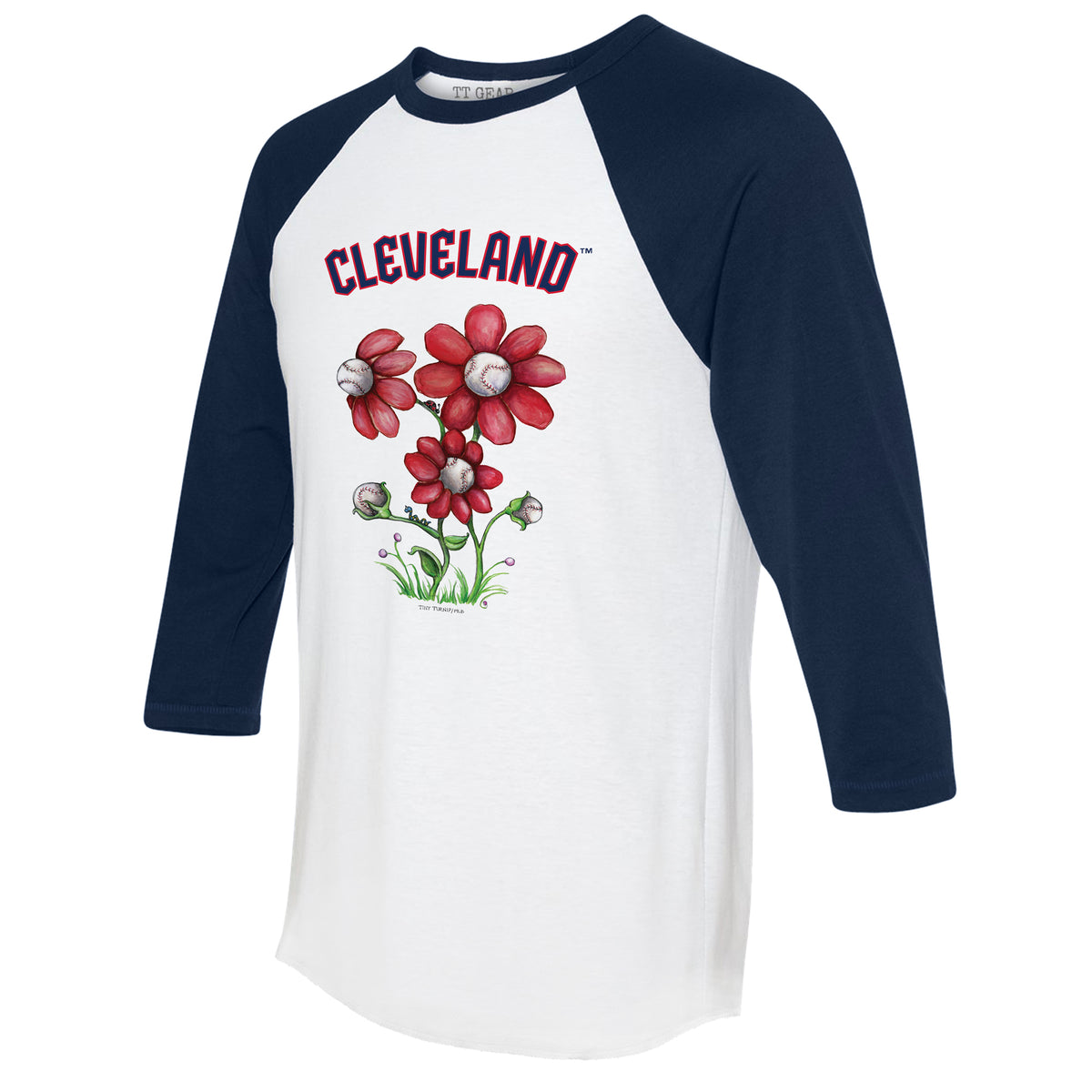 Women's Navy/Red Cleveland Indians Plus Size V-Neck Jersey T-Shirt