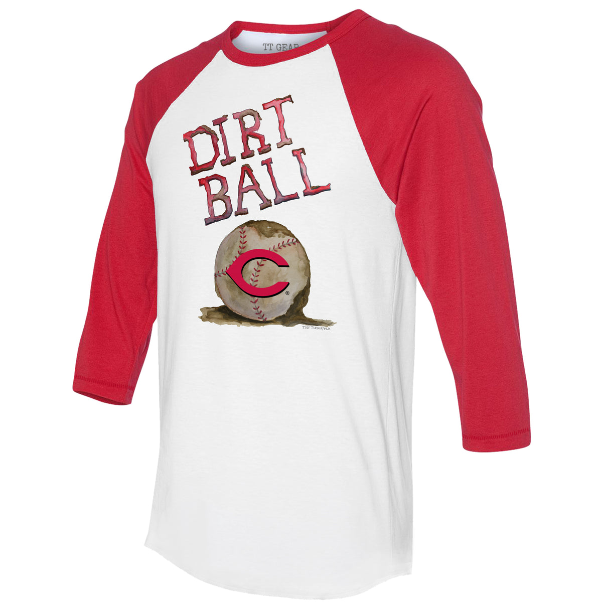 Cincinnati Reds Tiny Turnip Youth Dirt Ball T-Shirt - Red