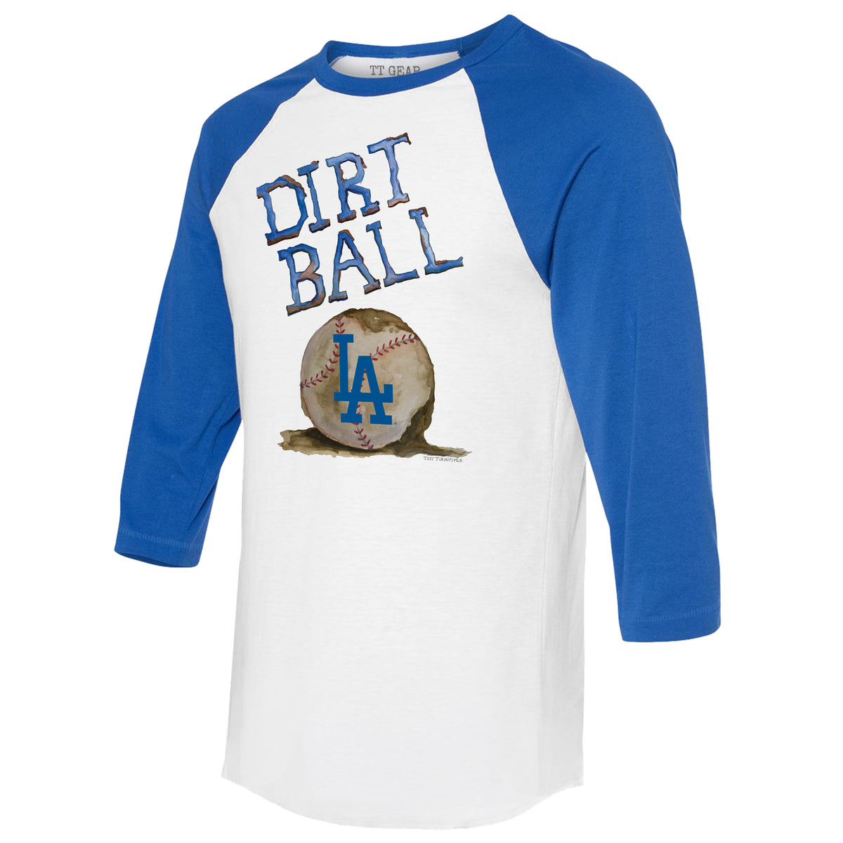 Lids Los Angeles Dodgers Tiny Turnip Girls Youth Baseball Pow Fringe T-Shirt  - Royal