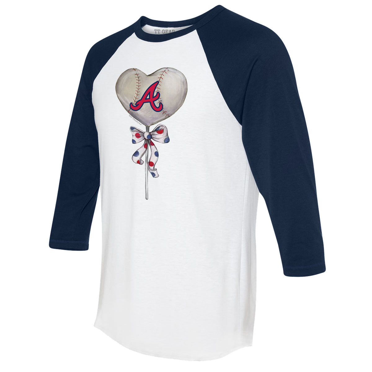 Houston Astros Tiny Turnip Toddler Stega 3/4-Sleeve Raglan T-Shirt -  White/Navy