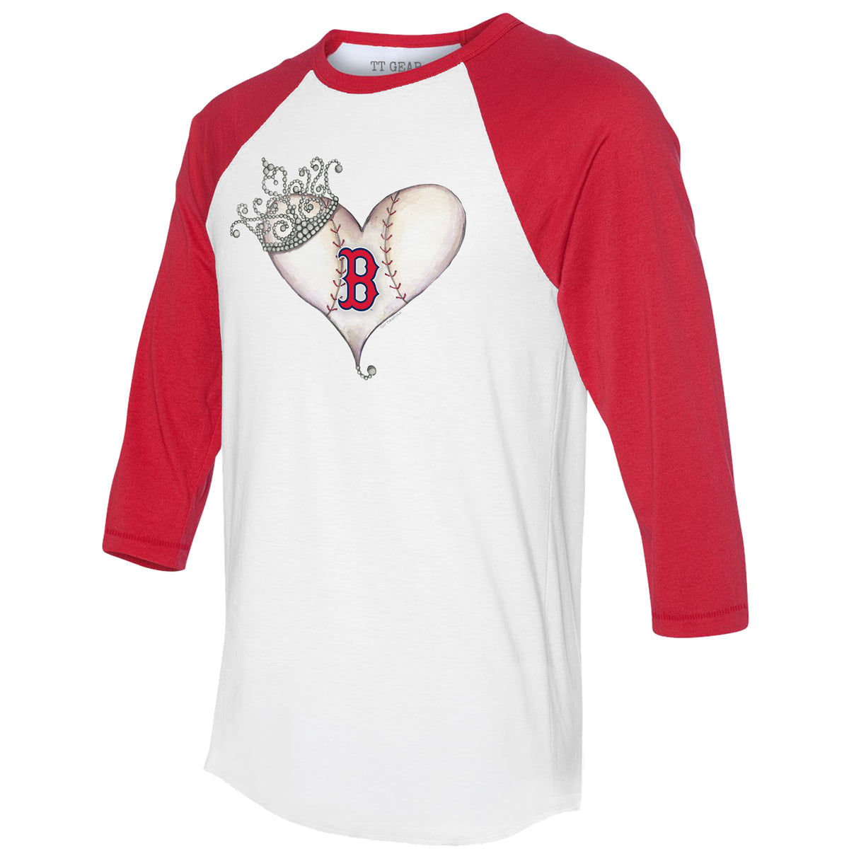 Boston Red Sox White/Red 3/4 Sleeve Shirt