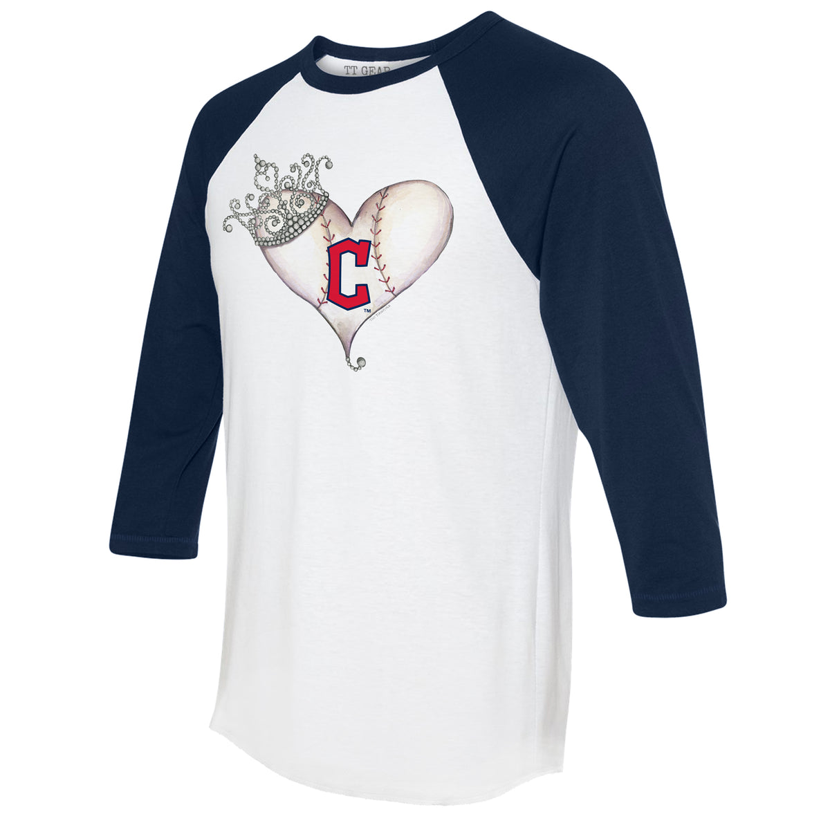 Tampa Bay Rays Tiny Turnip Youth Slugger 3/4-Sleeve Raglan T-Shirt -  White/Navy