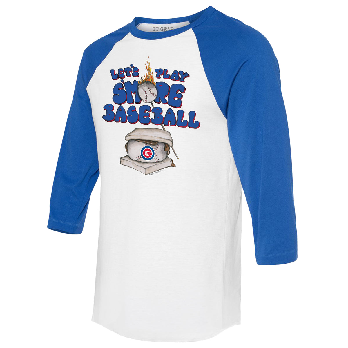 Lids Chicago Cubs Tiny Turnip Toddler Dirt Ball 3/4-Sleeve Raglan T-Shirt -  White/Royal