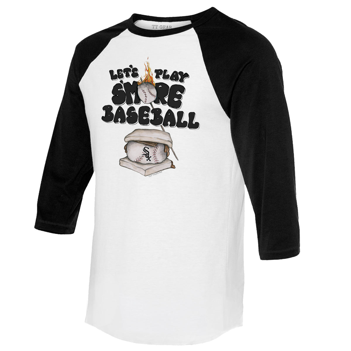 Chicago White Sox Fastball 3/4 Black Sleeve Raglan