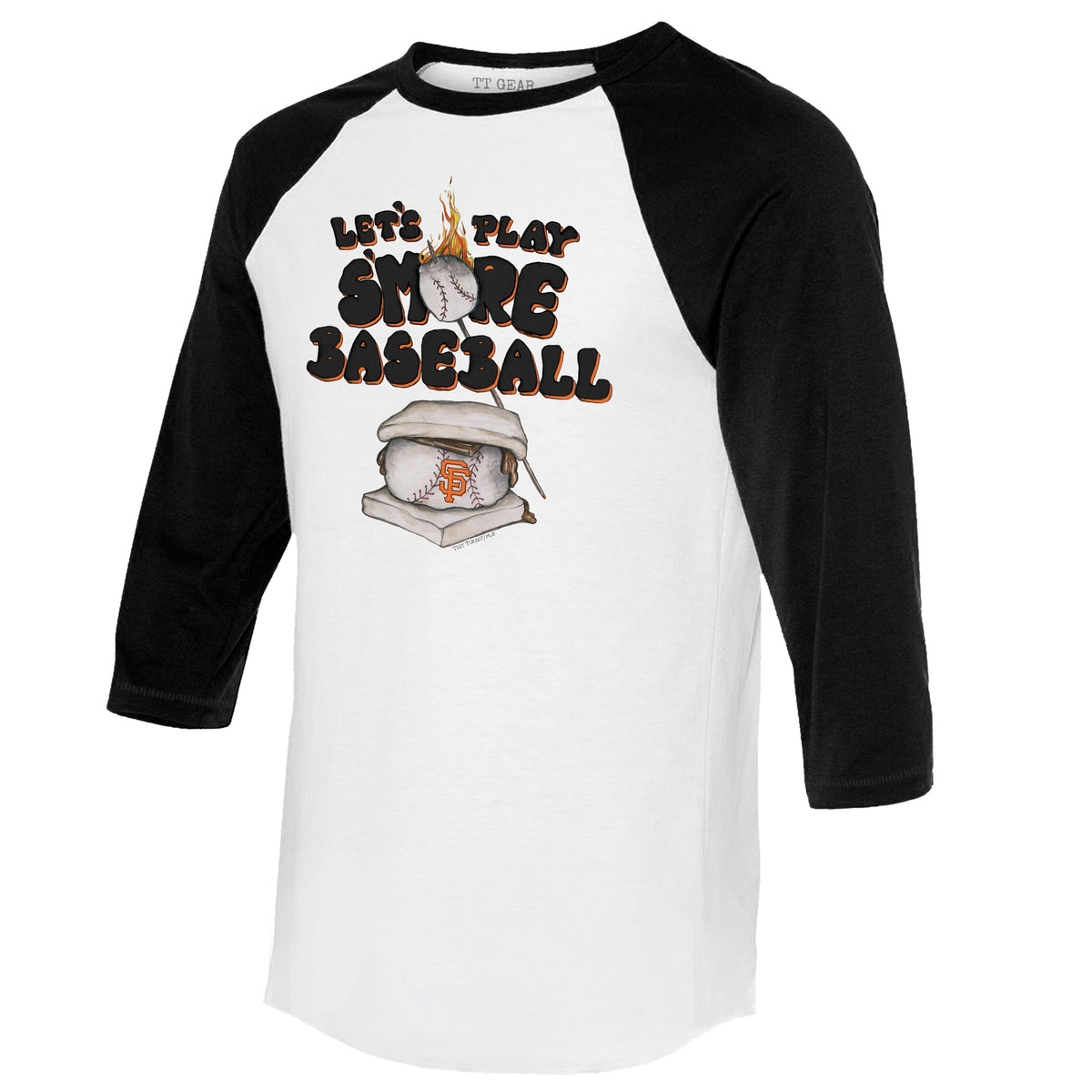 MLB SF San Francisco Giants Raglan 3/4 Shirt SF Giants Baseball