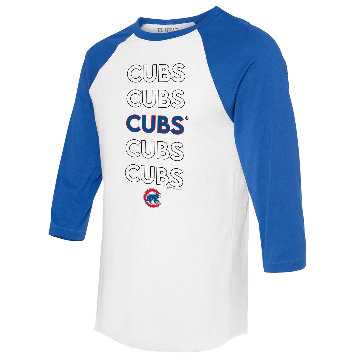 Chicago Cubs Lucky Charm 3/4 Royal Blue Sleeve Raglan