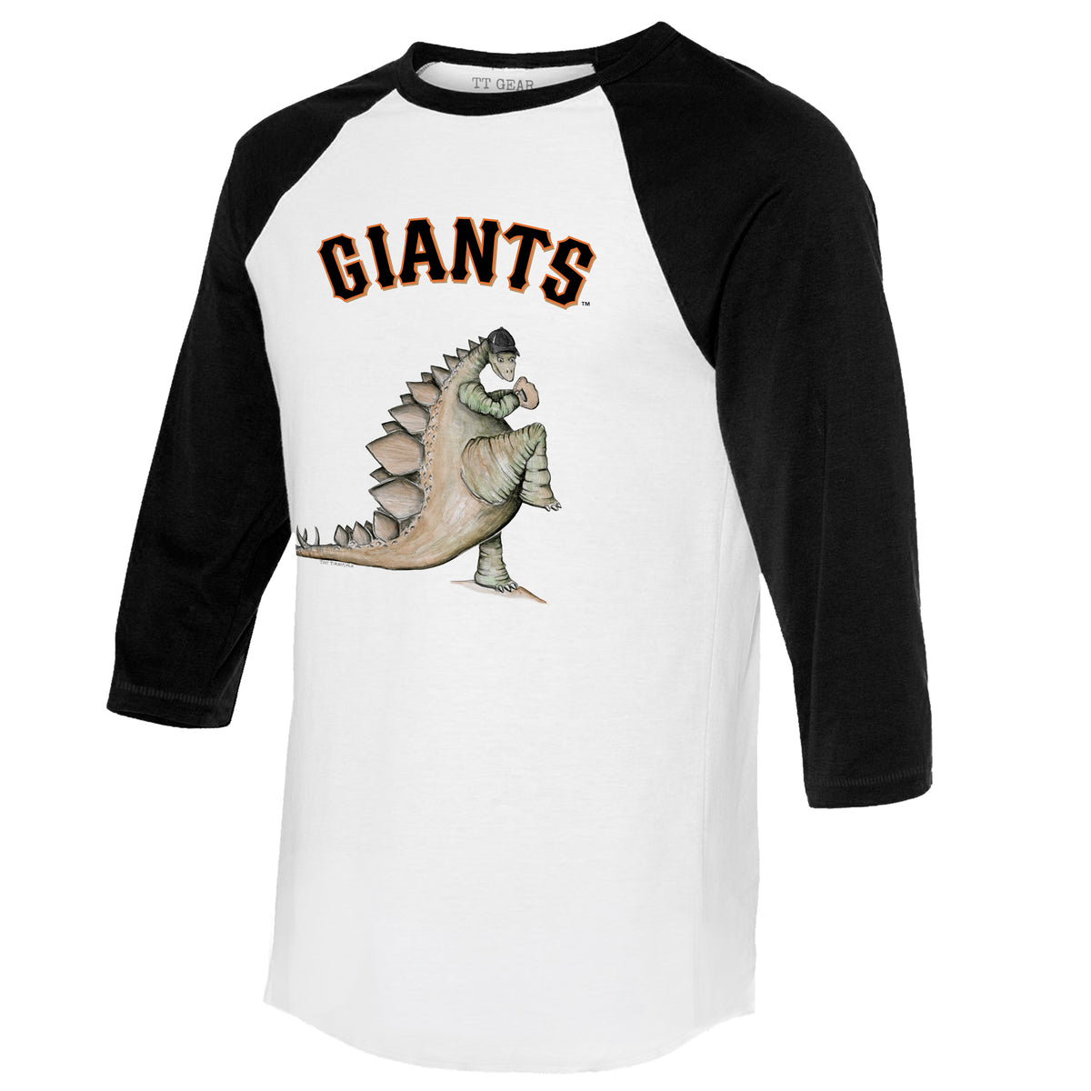 San Francisco Giants Stitched Baseball 3/4 Black Sleeve Raglan