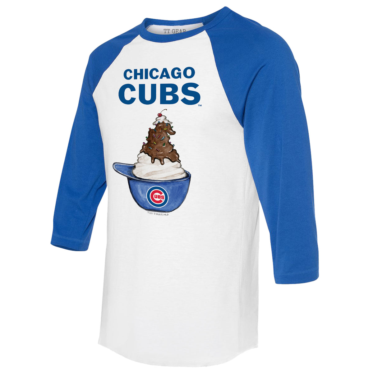 Lids Chicago Cubs Tiny Turnip Girls Toddler Smores Fringe T-Shirt - Royal