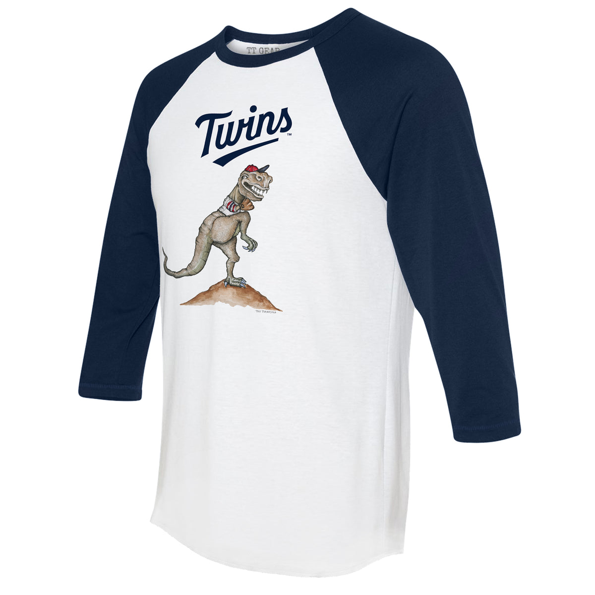 Atlanta Braves I Love Dad 3/4 Navy Blue Sleeve Raglan 5T