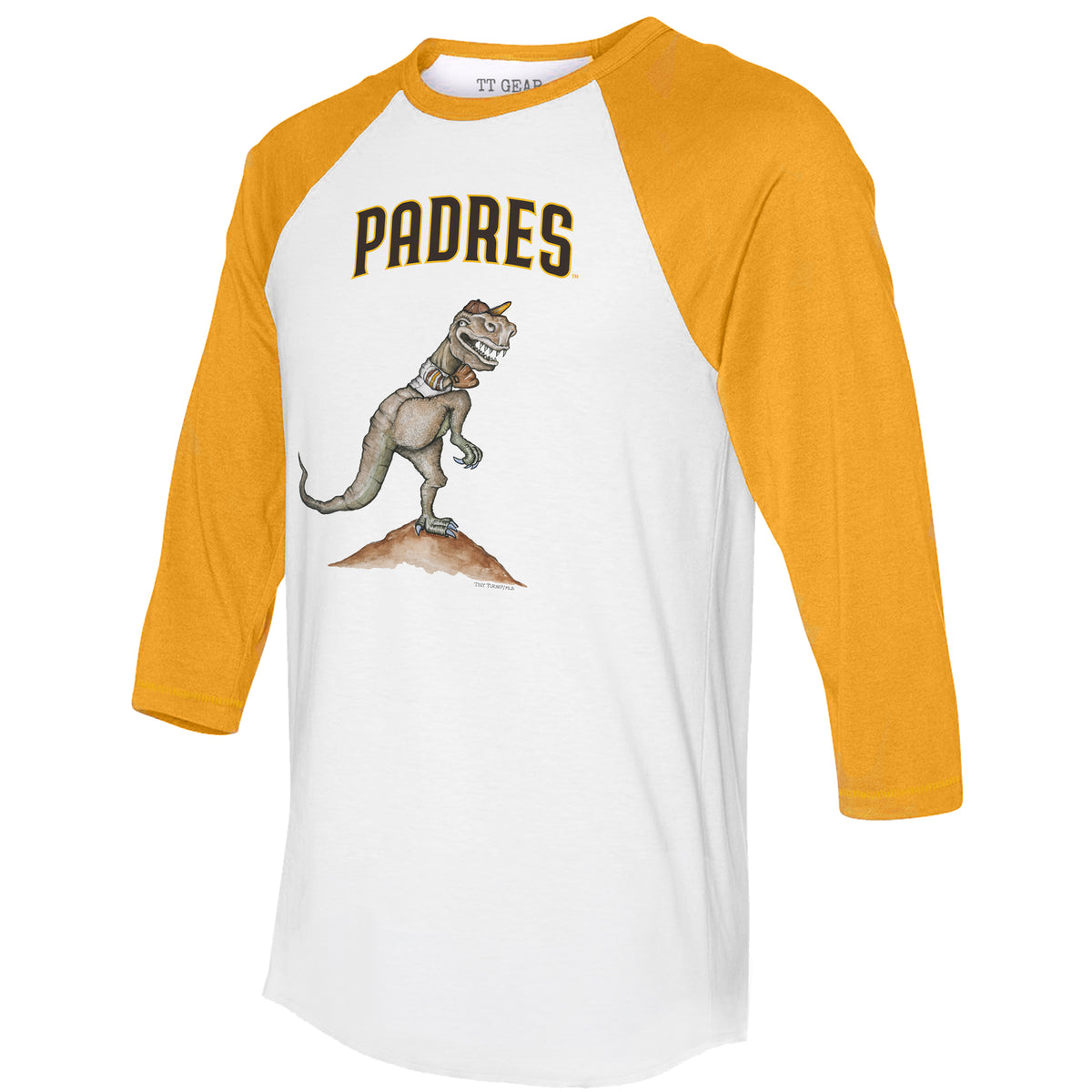 San Diego Padres I Love Dad 3/4 Gold Sleeve Raglan Unisex S