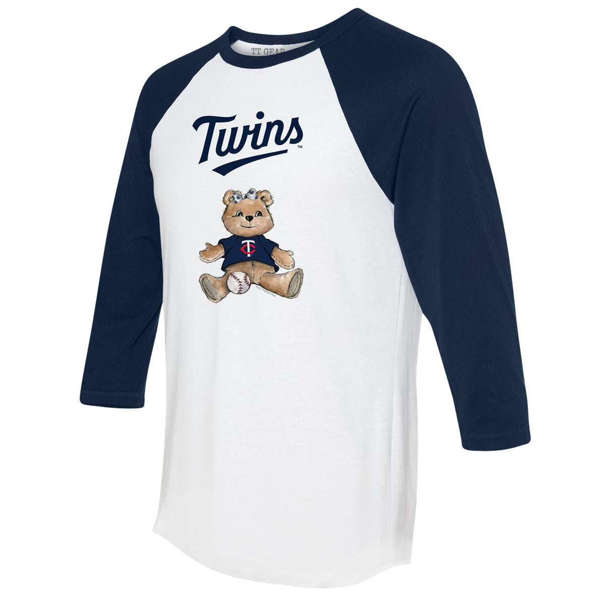 Atlanta Braves I Love Dad 3/4 Navy Blue Sleeve Raglan 5T