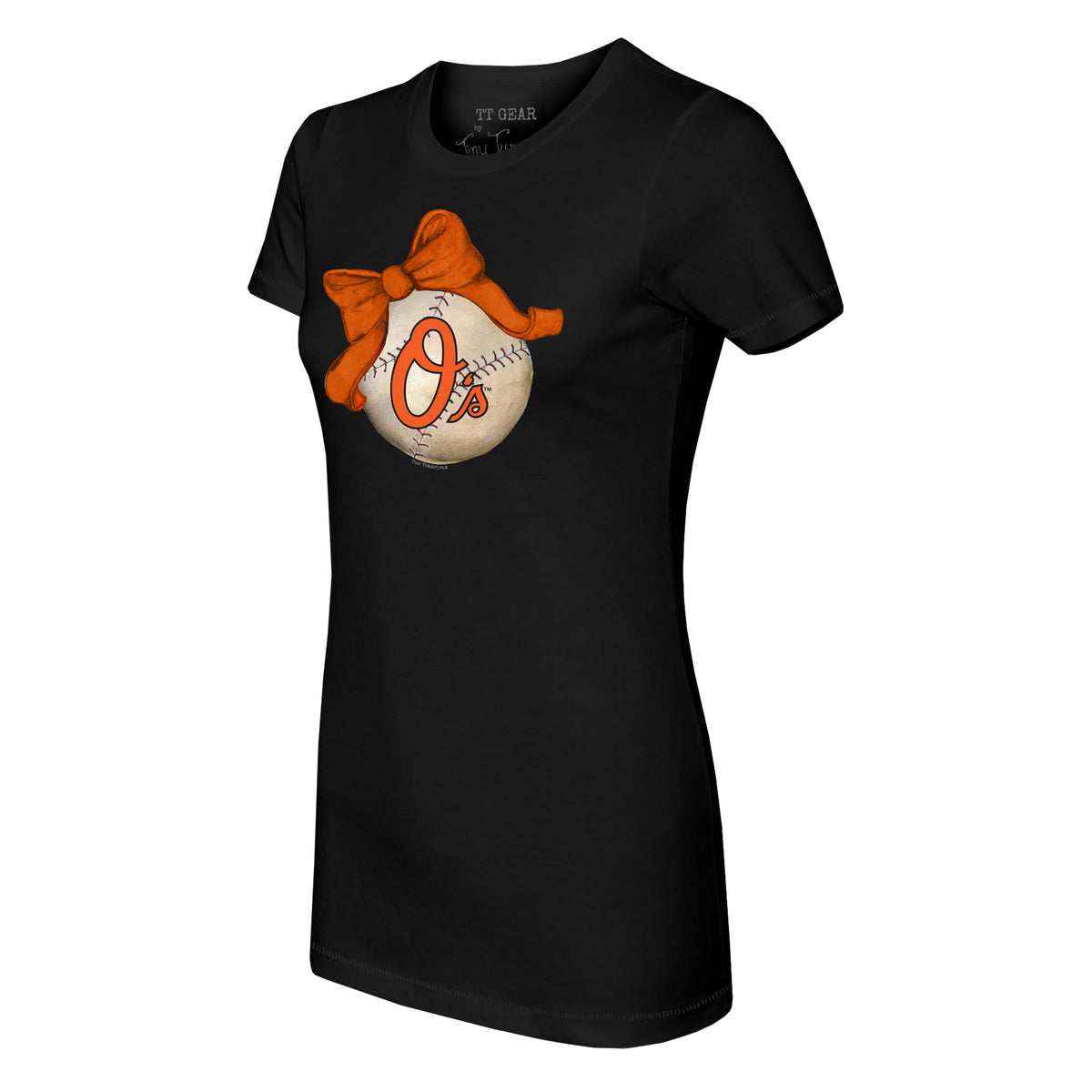 Baltimore Orioles Baseball Flag Tee Shirt Women's Large / Black