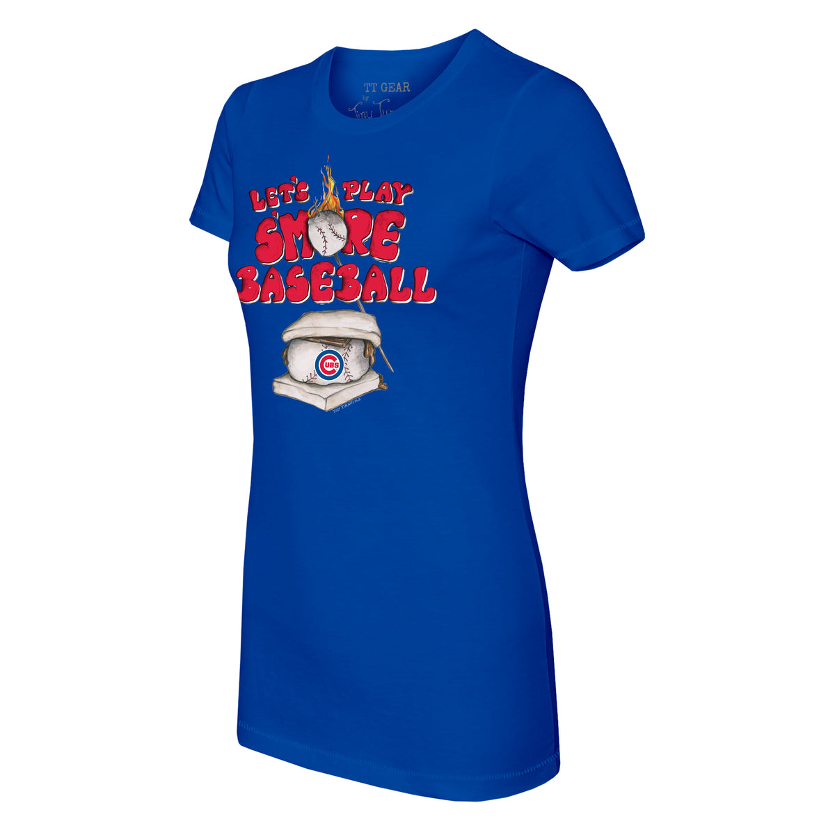 Chicago Cubs Stega Tee Shirt Youth Small (6-8) / Royal Blue