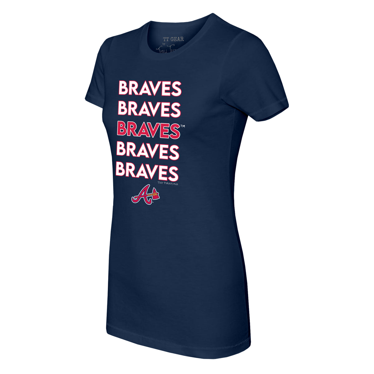 Seattle Mariners Baseball Tie Tee Shirt Women's XS / Navy Blue