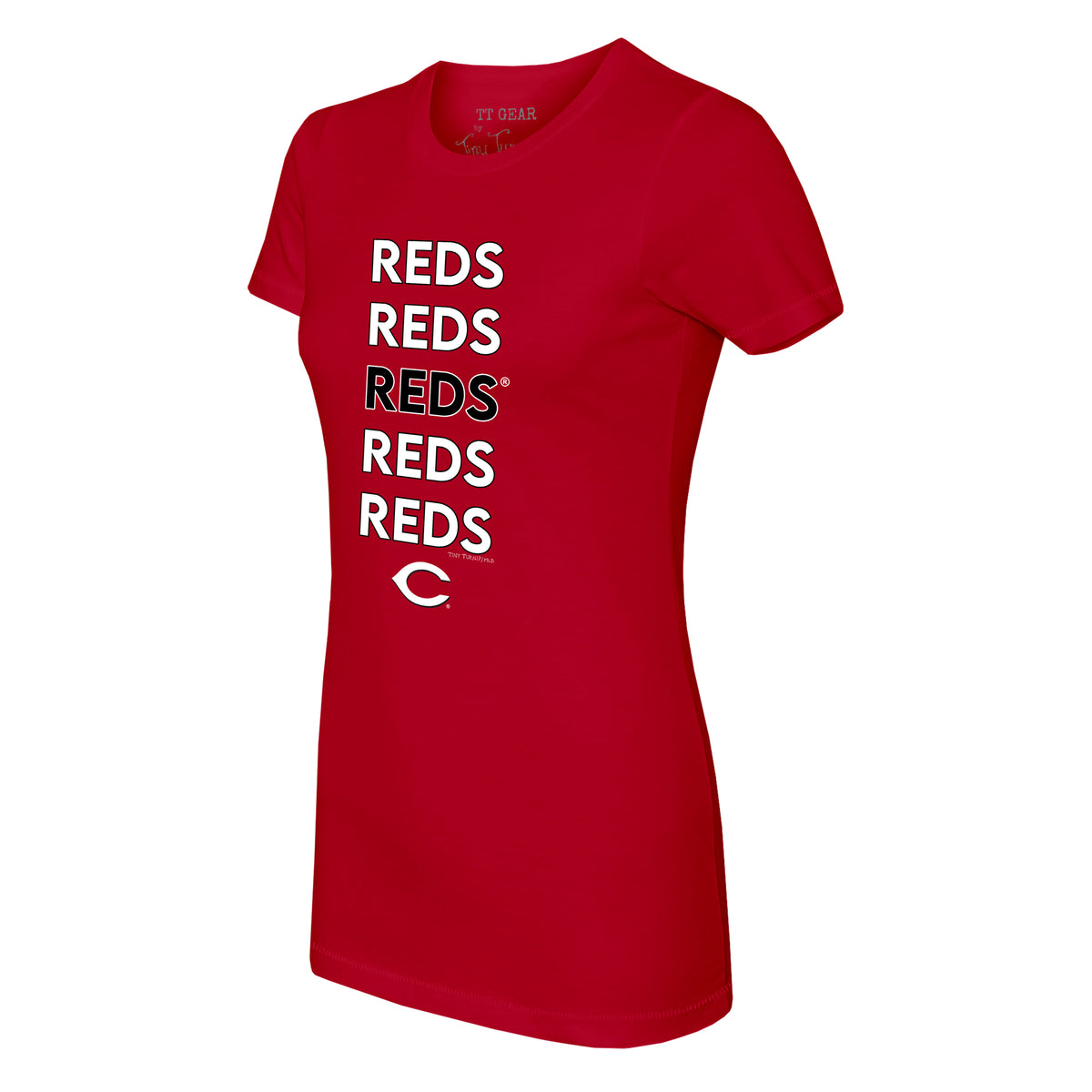 Tiny Turnip Cincinnati Reds Hot Bats Tee Shirt Women's XL / Red