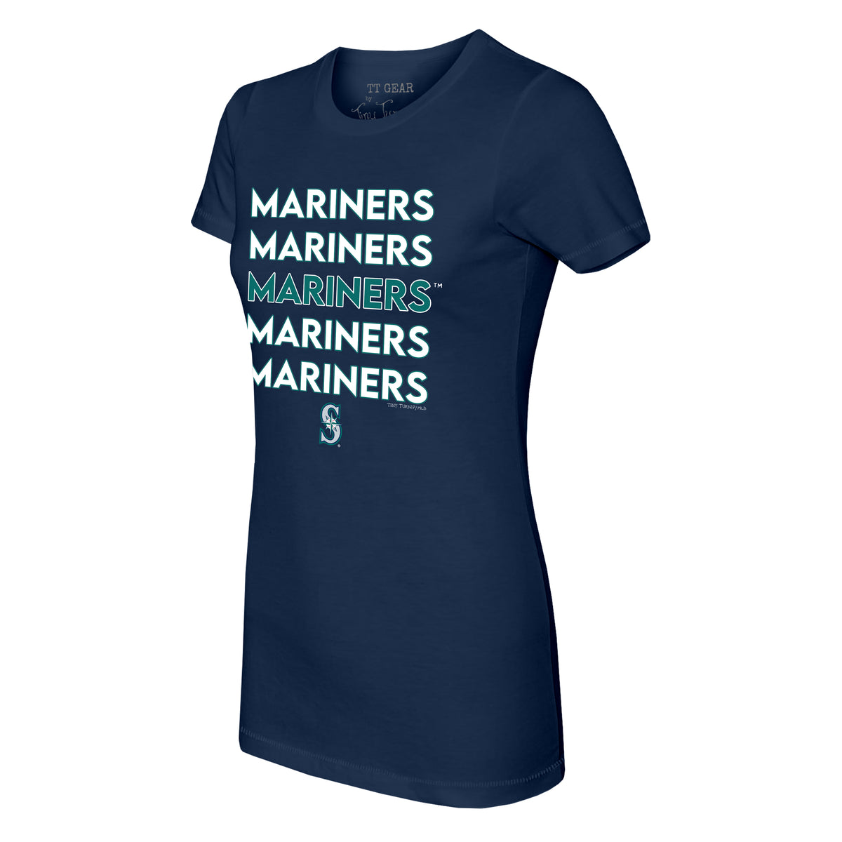 Tiny Turnip Seattle Mariners Slugger Tee Shirt Women's Small / White