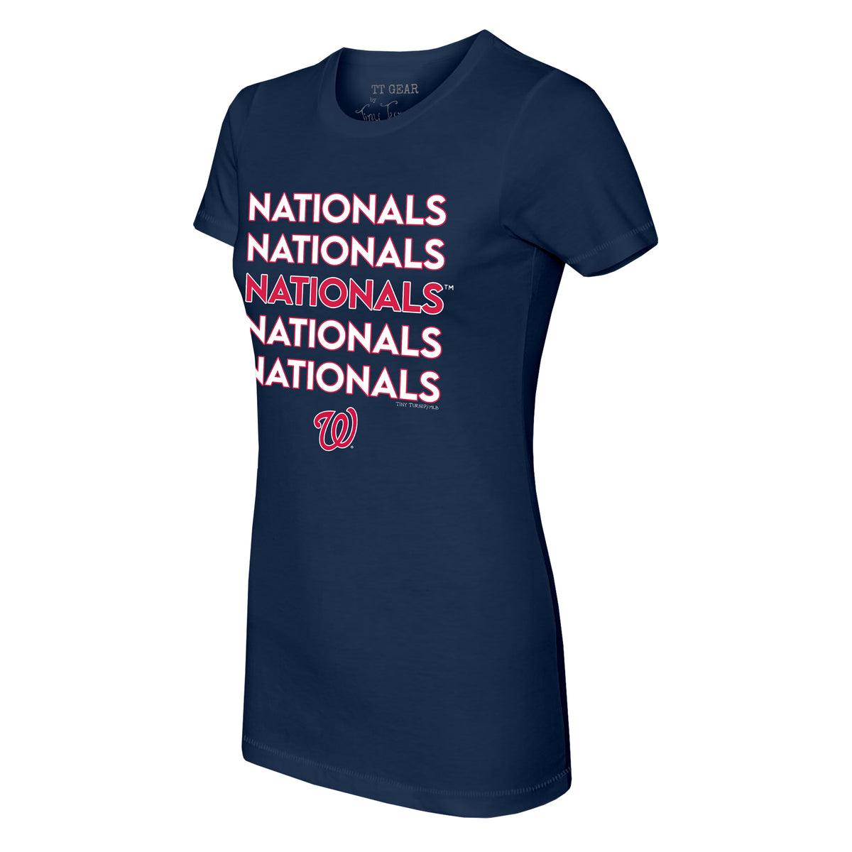 Washington Nationals Tiny Turnip Women's Stacked 3/4-Sleeve