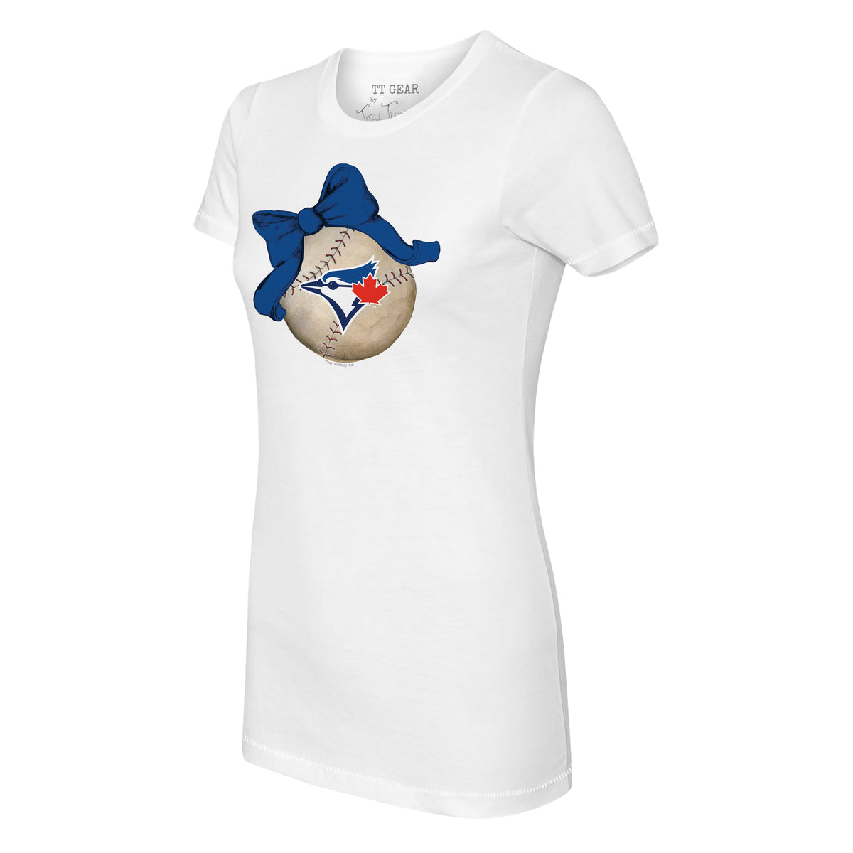 Toronto Blue Jays Blooming Baseballs Tee Shirt Women's 3XL / White