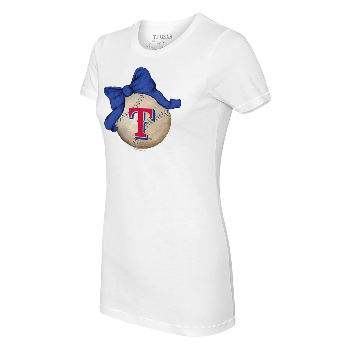 Women's Texas Rangers Royal Plus Size Team Scoop Neck T-Shirt