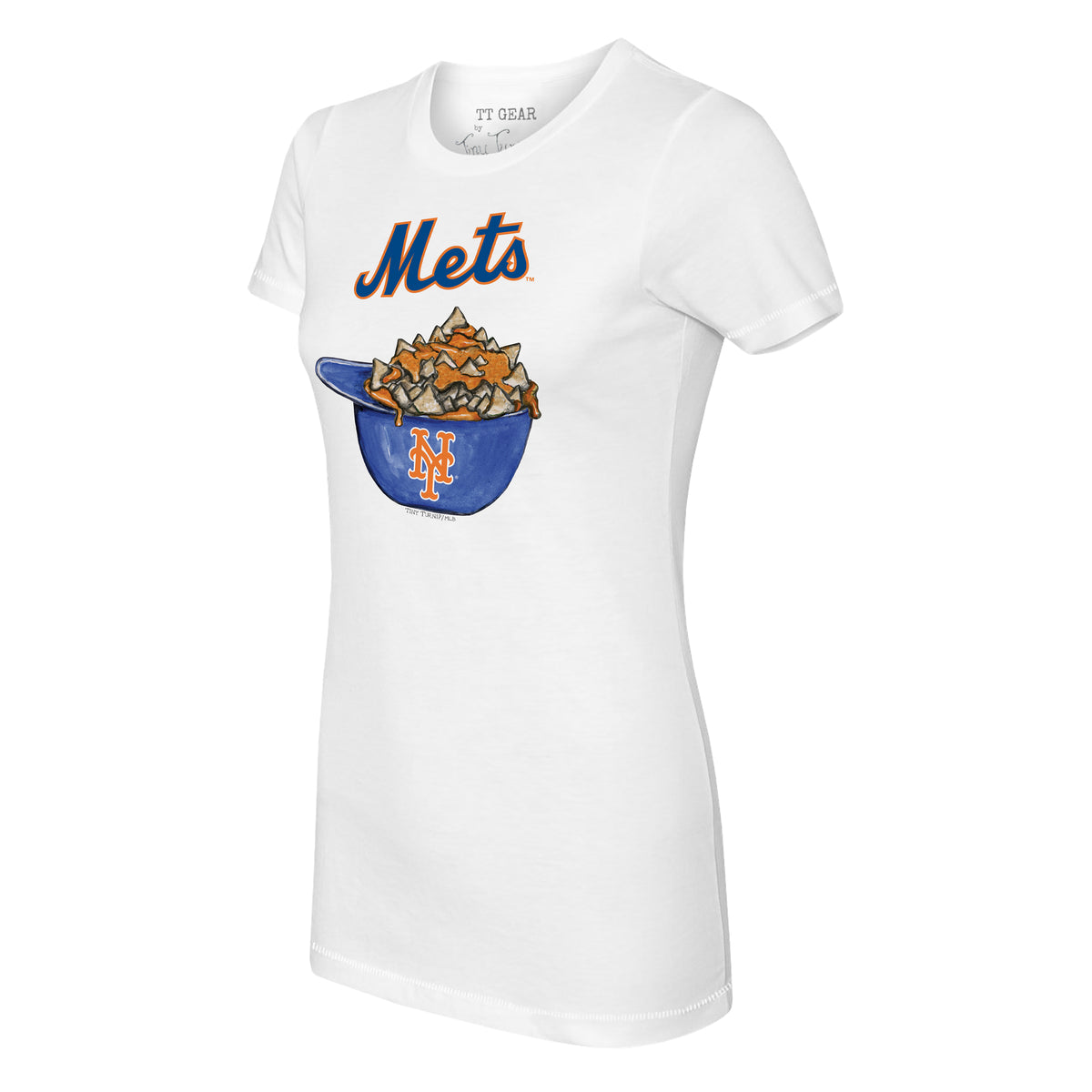 Tiny Turnip New York Mets Sundae Helmet Tee Shirt Women's XL / White