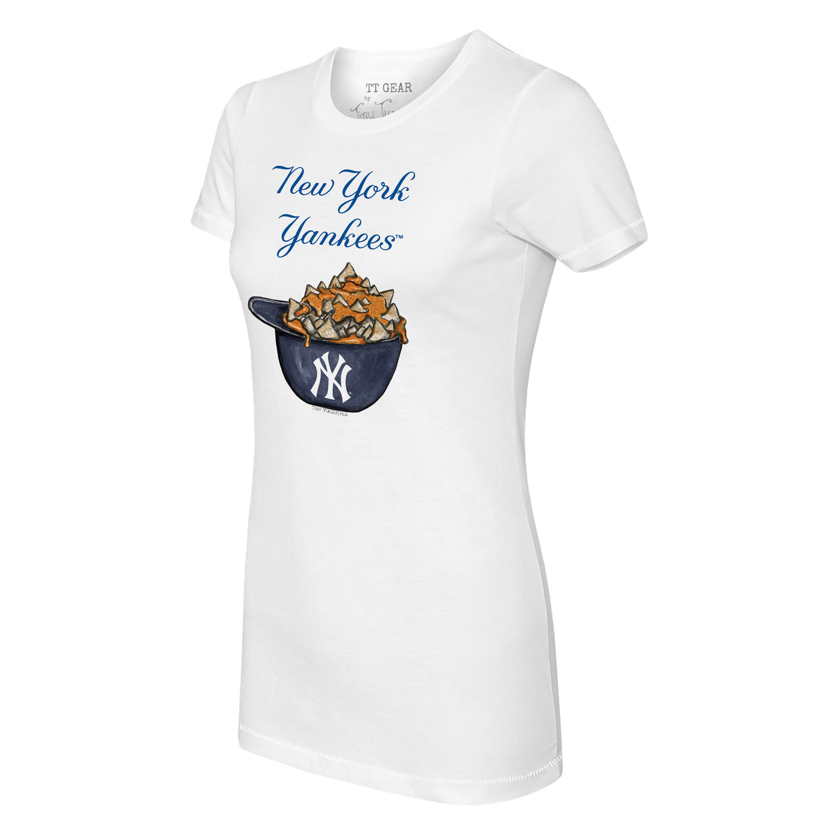 New York Yankees Sundae Helmet Tee Shirt Women's XL / White