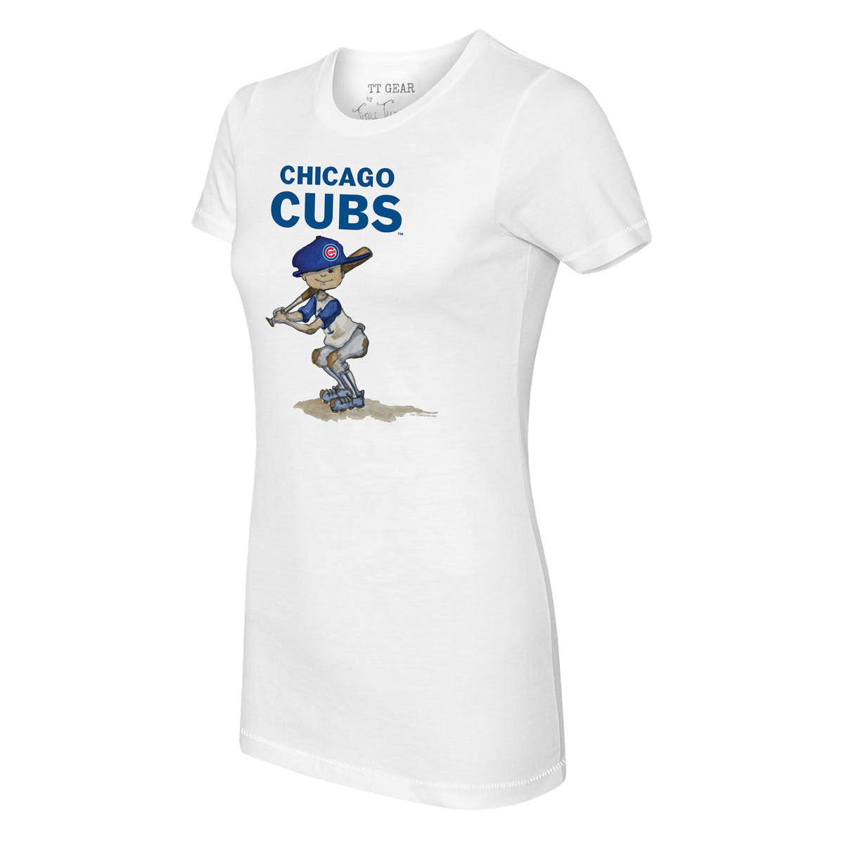 Tiny Turnip Chicago Cubs Babes Tee Shirt Youth XL (12-14) / White